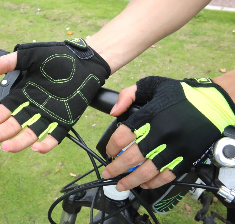 Hot sale Breathable Nylon  Half Finger custom logo Racing Bike Bicycle Gloves