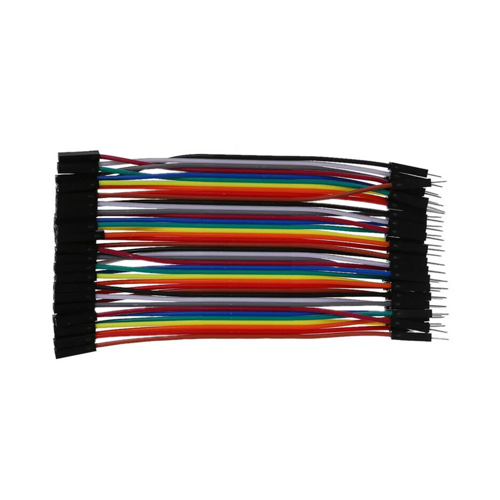 Dupont Rainbow Cable Assembly 10cm 40 pin Jumper Wire Female to Female Male Arduino Dupont Line