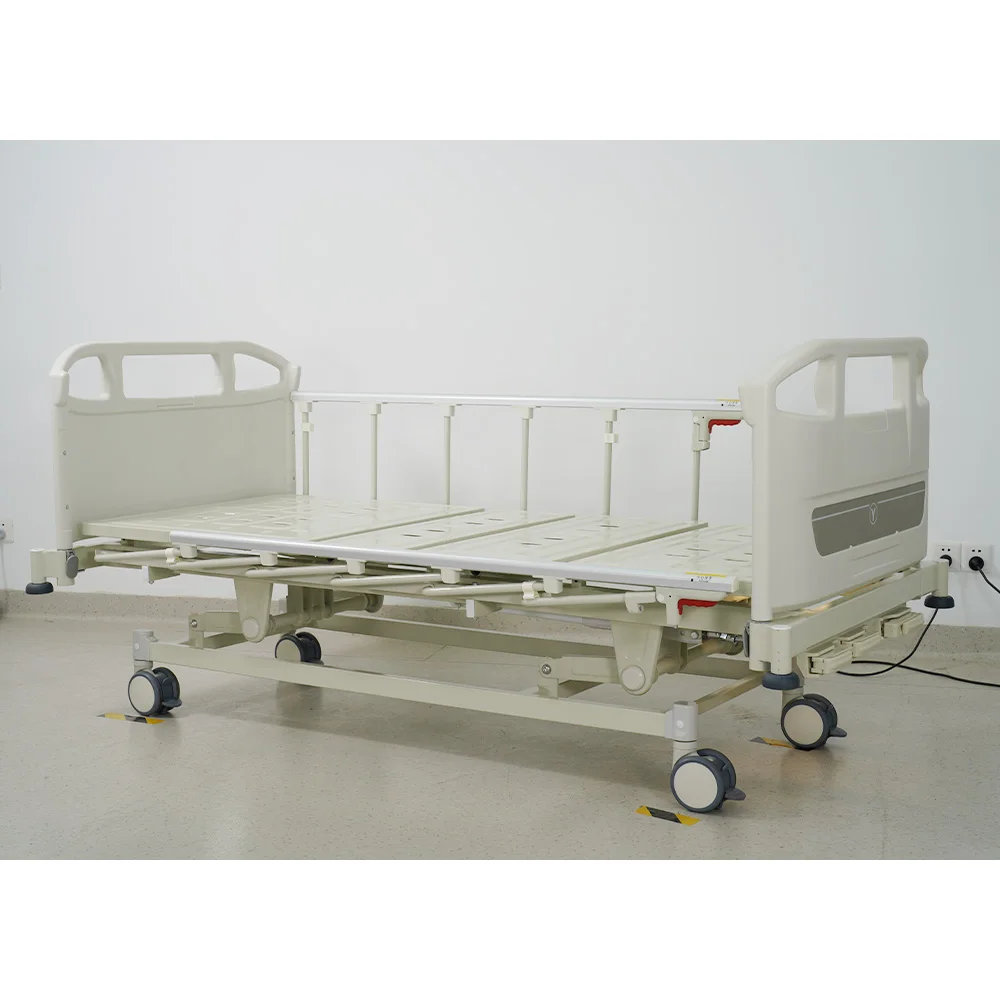 Nursing Manual Bed Triple Function Medical Bed For Clinics And Hospitals Crank Design