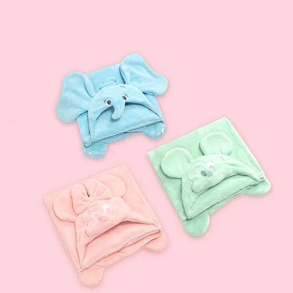 Factory Sale Kids Cartoon Plush Animal Pajamas Mickey Mouse Bathrobe Children Sleepwear Bath Towel for Baby