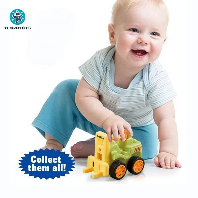 Tempo Toys Cute Small Car Toys Mini Truck Set Engineering Vehicle Kids Friction Toy Vehicle