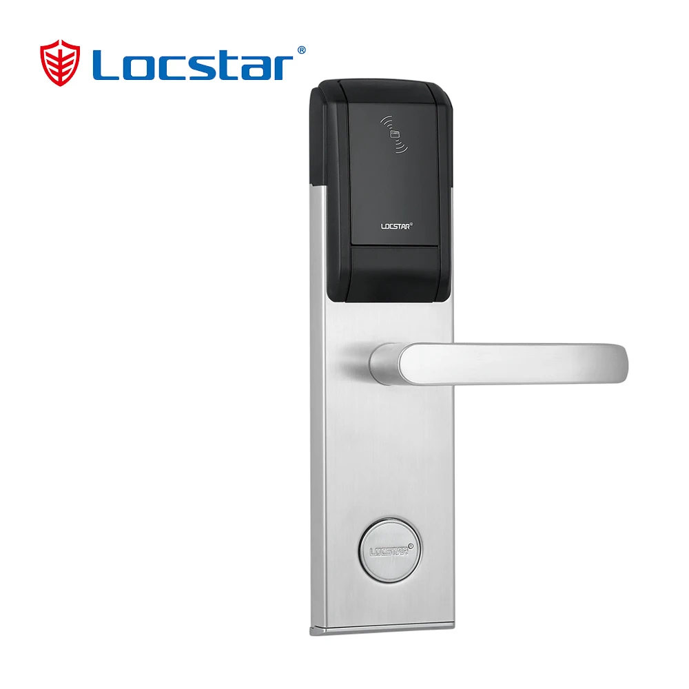 Locstar Hot Lock Aluminium Doors Card Key Reader  Electronic Door Handle Magnetic Bolt Sliding Doors Locks