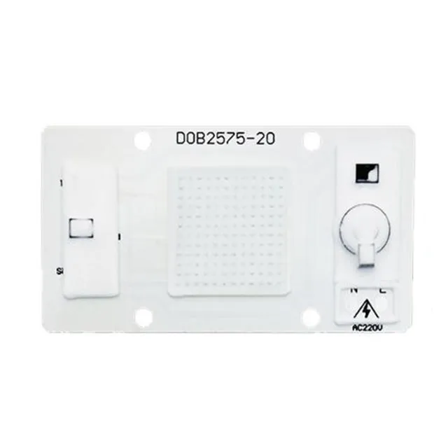 High Efficacy White RGB Full Spectrum 50w 220v 110V AC COB LED Board Driverless DOB COB LED Chip Grow Panel Light