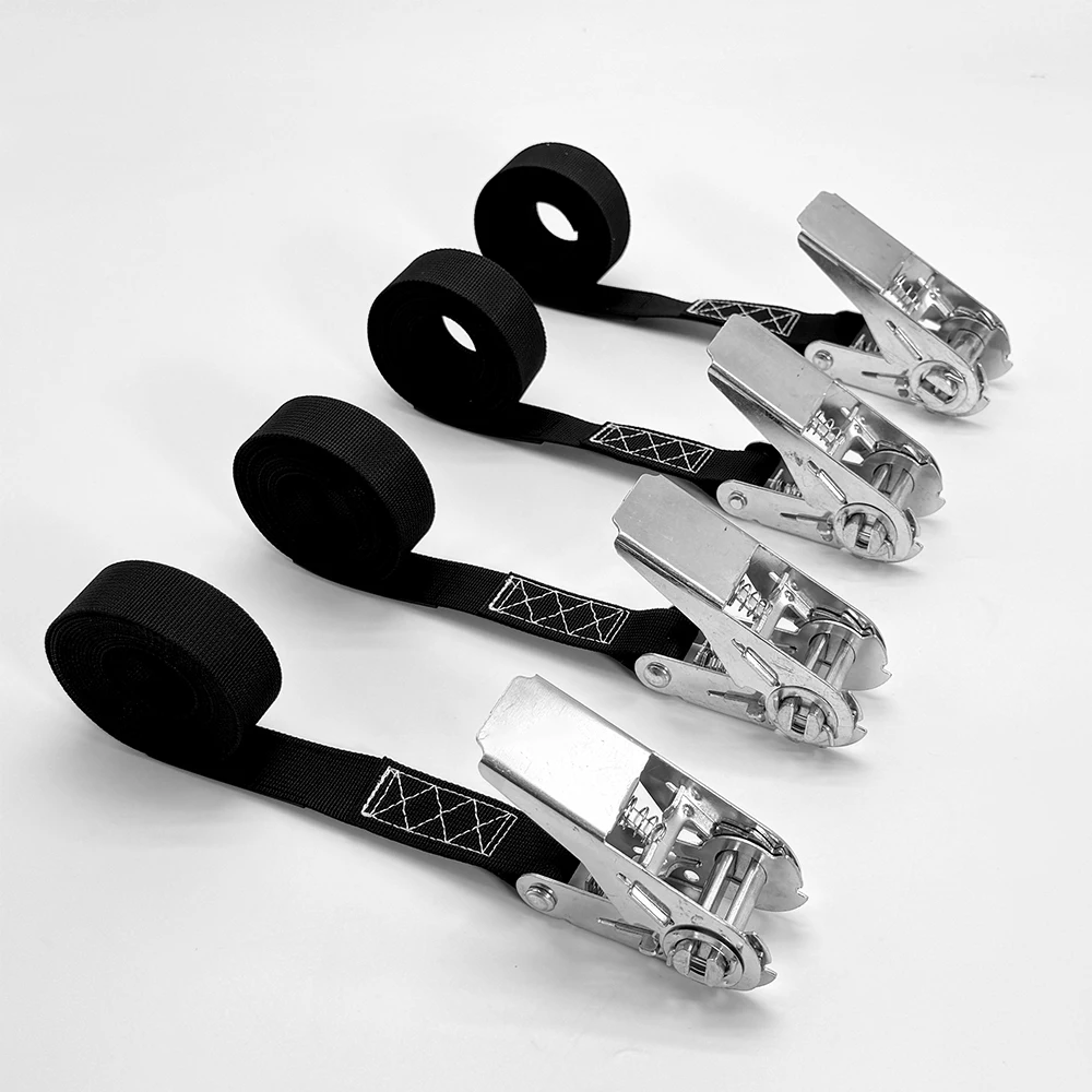 Gacent Factory in Stock Polyester Webbing Strap with Metal Buckle for Tie Down Strap Car Truck Binding Cargo Lashing Belt