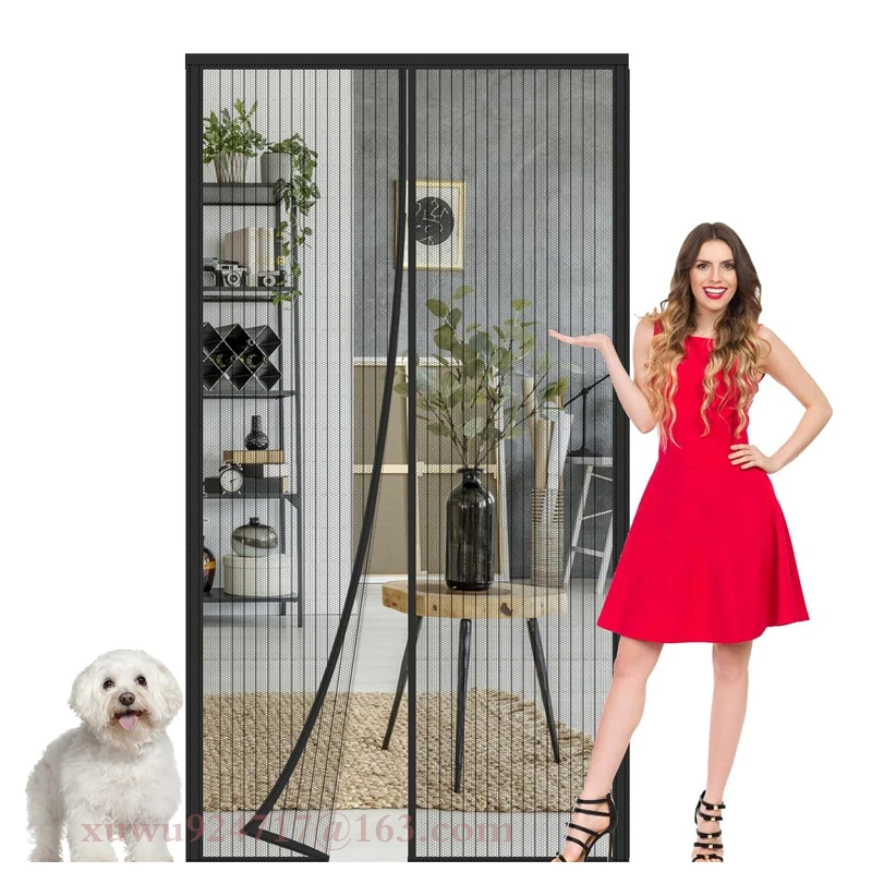 High Quality Mesh Insect Net Door Screen Mosquito Protect Magnetic Net Strip Mosquito Screen Door Net Curtain
