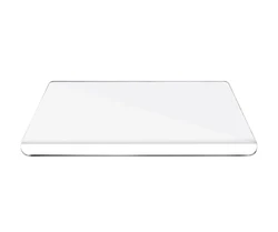 Food safe Anti-Slip Transparent Acrylic Cutting Board with lip chopping board for Kitchen Countertop