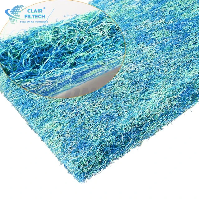 Floor Glass Fiber Filter Media Air Spray Booth Paint Mist Fiberglass Air Filter Series Fiber