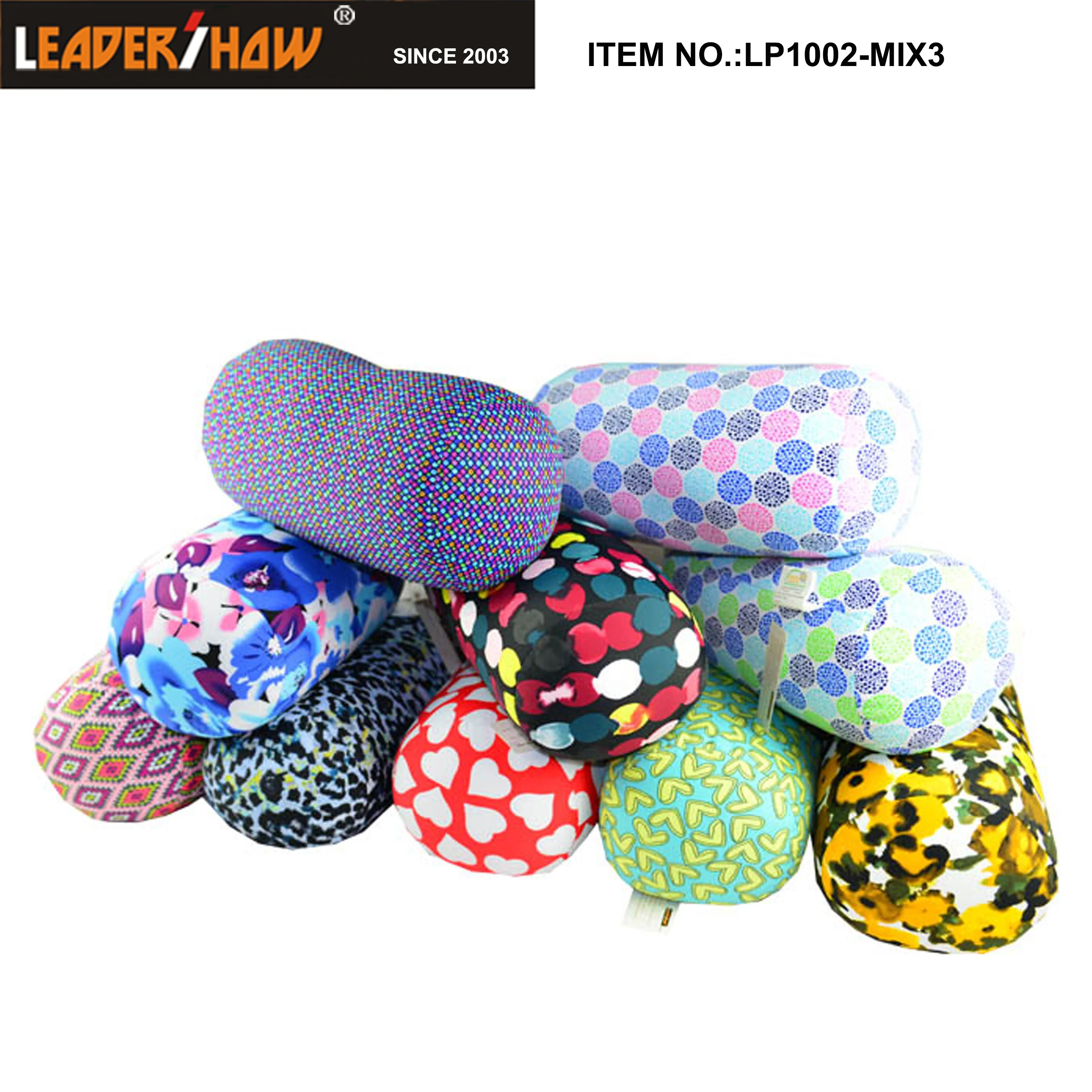 Wholesale Custom any color  sofa cushion tube cylinder shape microbeads massage hold pillow