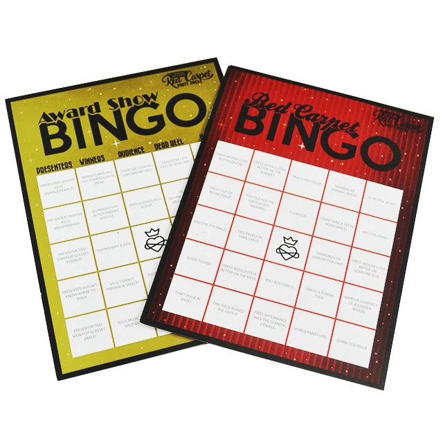 Bingo Cards Manufacture Lottery Scratch Tickets Bingo  Hot Sales  Cards Printing With Custom Design