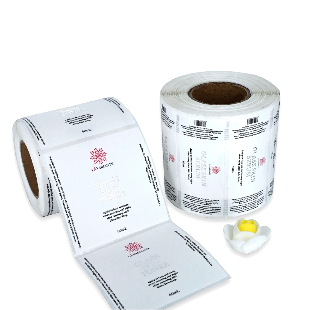 Brand Order Waterproof Custom Roll Self Adhesive Vinyl Printing Logo Packaging Bottle Label Sticker