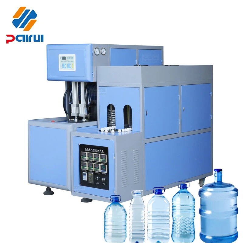 PET Bottle Blowing Machine/2 Cavity Plastic Bottle Blowing Machine Semi-Automatic Beverage Water Bottle Blow Molding Machine