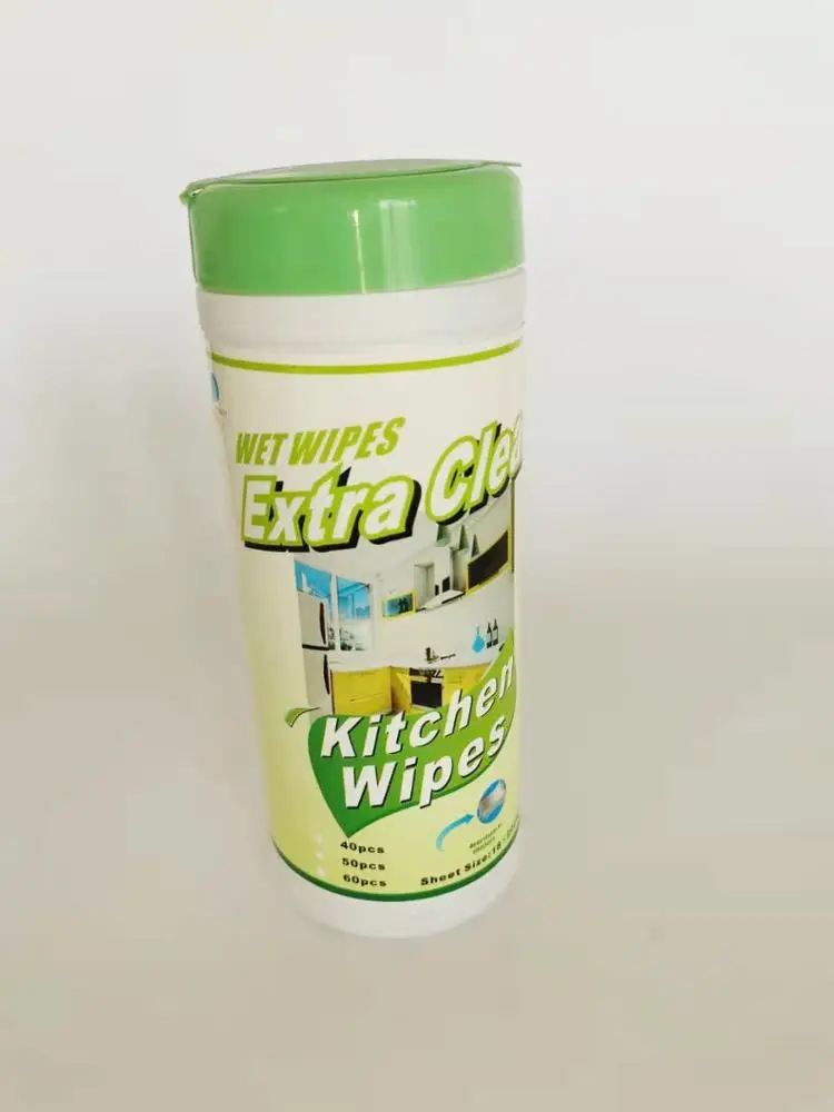 Wholesale Biodegradable Kitchen Wet Wipes In Canister Magic Wet Wipes