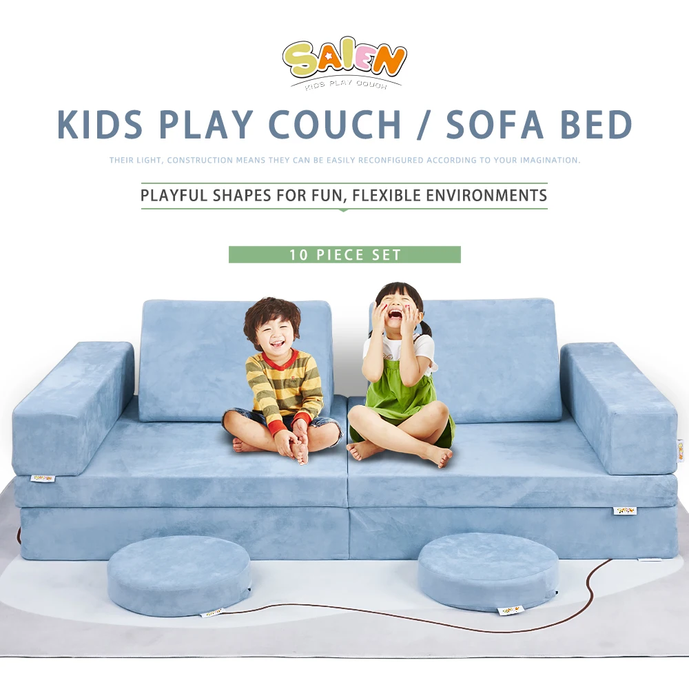 Creativity Playing Kids Toys Waterproof Anti Fouling  Foam Blocks DIY Sofa For Kids Funny Couch /