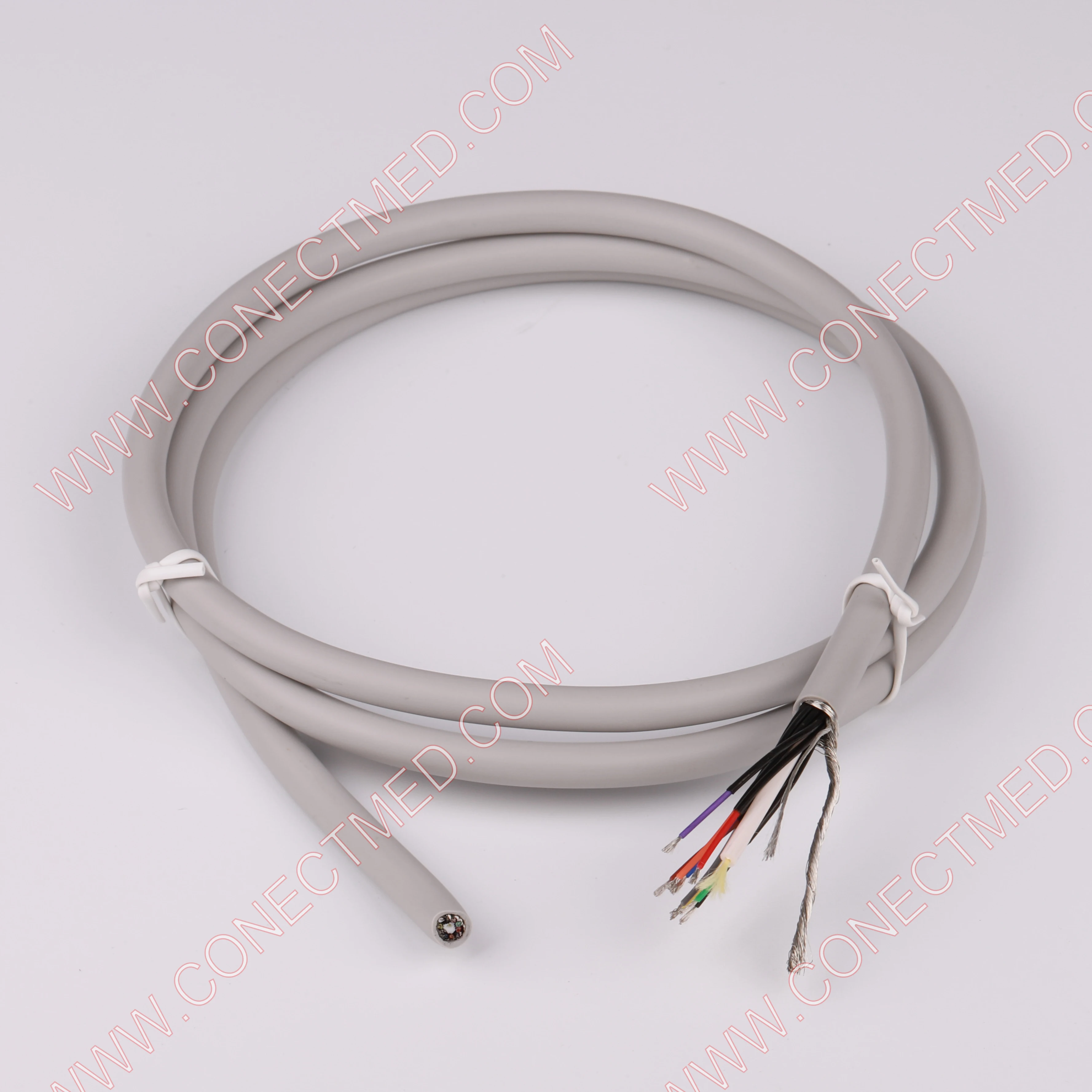 Shielding electrode 4.0  6.0 mm ECG/EKG cable Tens lead wire with many colors for ecg machine