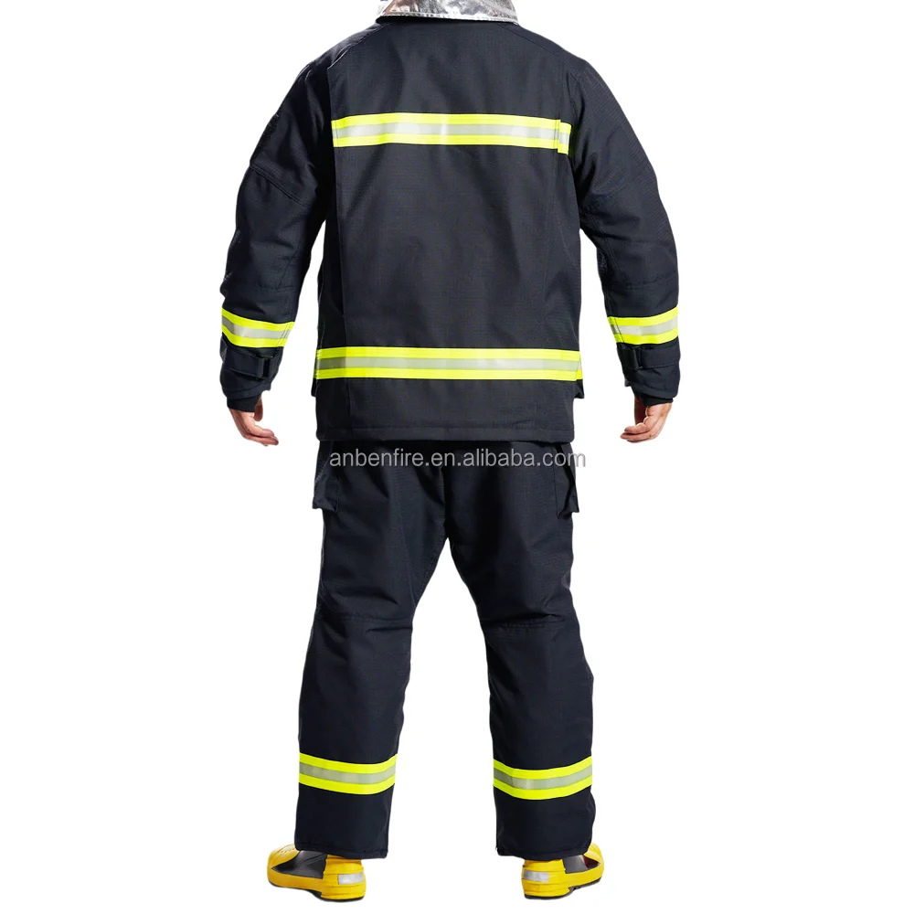 ANBEN FIRE All Size Stock 17 Style Professional Flame Retardant Aramid Firefighting Suit Rescue Working Firefighter Clothes