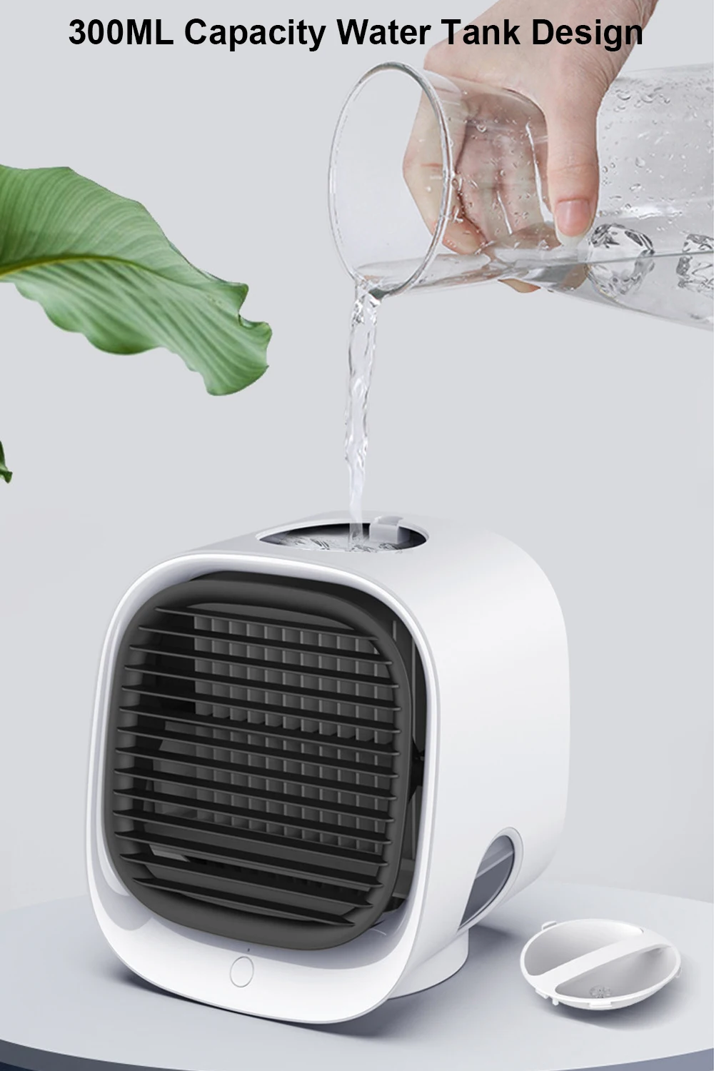  Wholesale Personal care stand air cooler fan 300ML humidifier USB charging water for home and