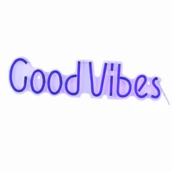 LED NEON Sign Good vibes, Wall Hanging Neon Lamp USB Powered, Neon Light Sign Wedding Christmas Birthday Party Home Gift decorative neon sign light night