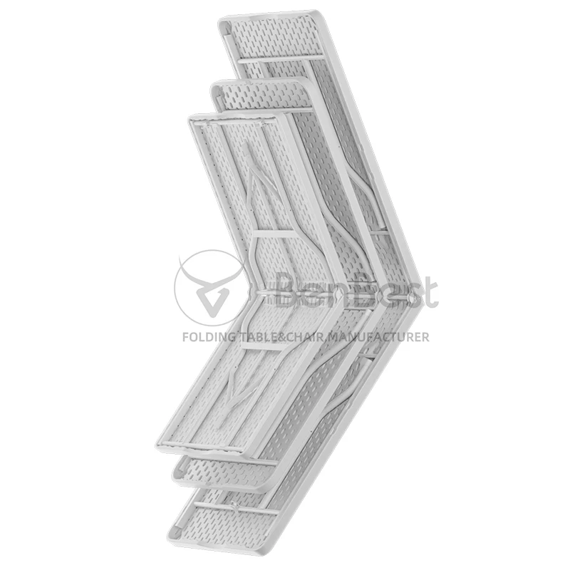 Benjia белый 6 футов 180 см HDPE пластиковый Ресторан Прямоугольный складной обеденный стол на 8 человек
