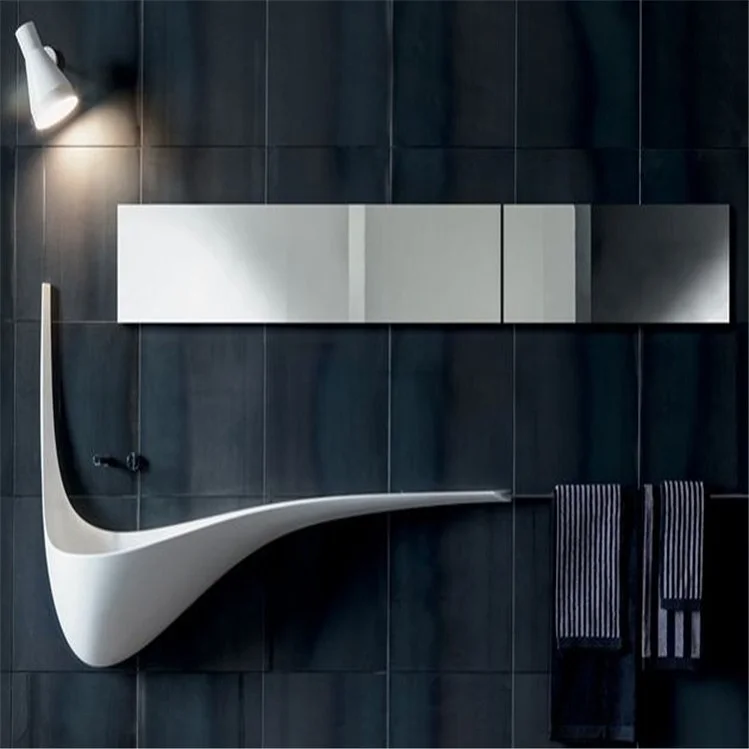 New hotel vanity modern solid surface cabinet sink bathroom wash basin