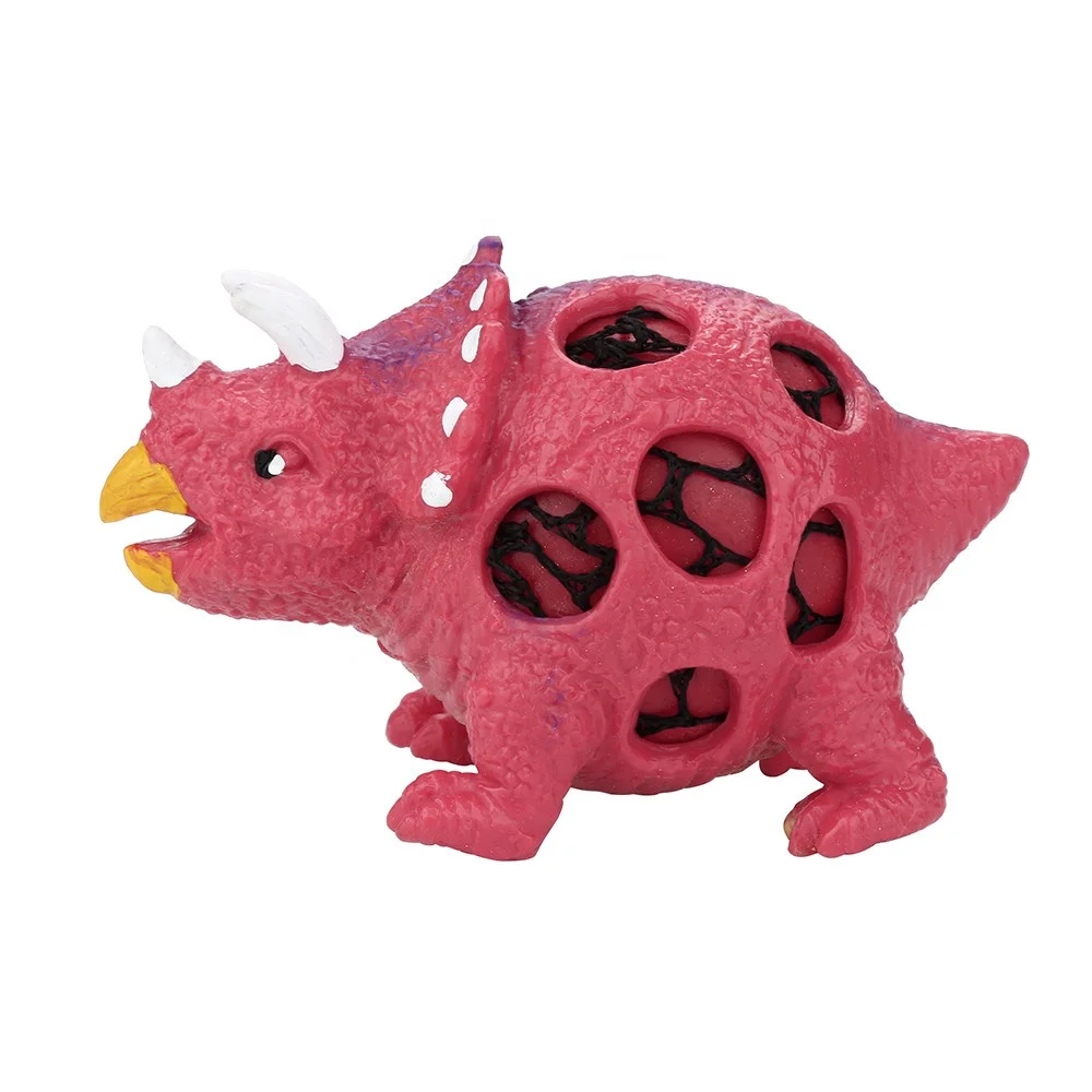 
Custom Pressure Relief Dragon Stress Rubber TPR Squeeze Balls Toy Soft PU Grape Anti Dinosaur Squishy Ball 