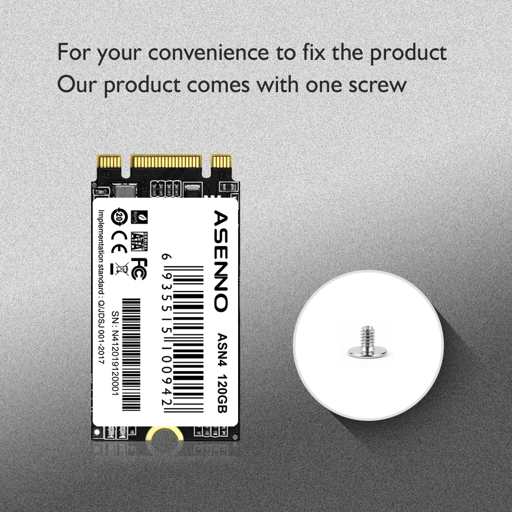 Внутренний жесткий диск ASENNO SSD NGFF 2242 240 ГБ OEM ODM оптовая продажа для ПК и настольных компьютеров
