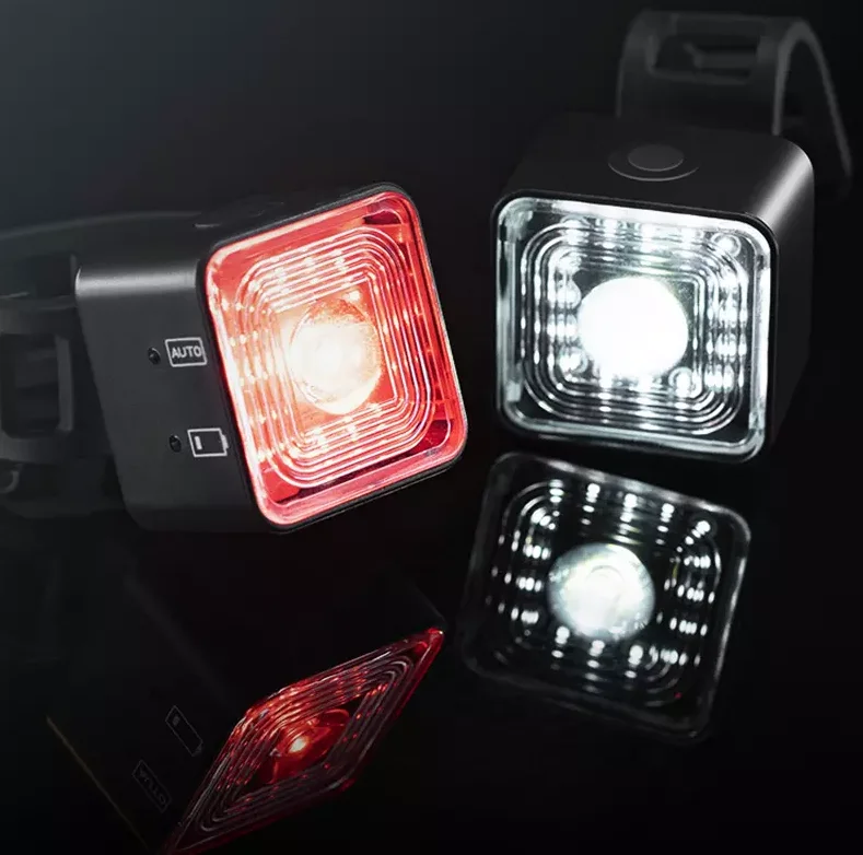 new mini smart IP66 waterproof bike tail light usb rechargeable led bicycle front light with 5 lighting modes