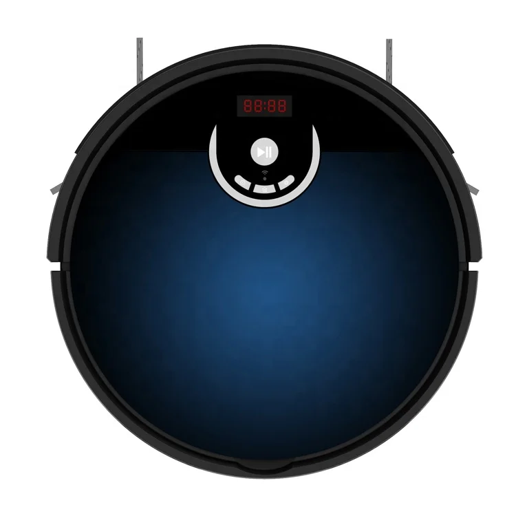 Большие одноразовые мешки для пыли циклонная фильтрация ЖК-экран гироскоп навигация зигзаг путь приложение Роботизированный пылесос