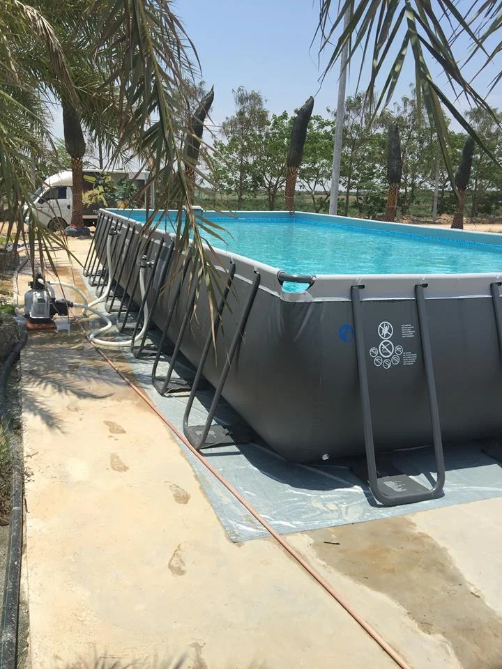 INTEX 26364 7.32mX3.66mX1.32m HOT SALE OUTDOOR PVC ABOVE GROUND FRAME POOL ACCESSORIES FOR ADULT