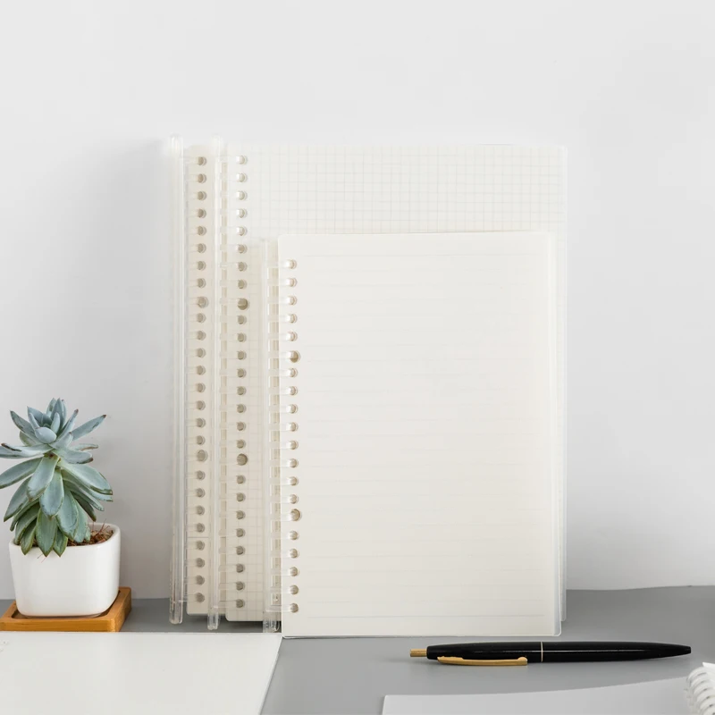 
PP Matte Transparent Cover Loose-leaf Notebook 