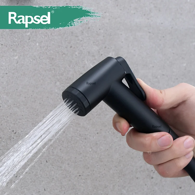 Ручная черная Ванная комната ABS спрей Туалет биде