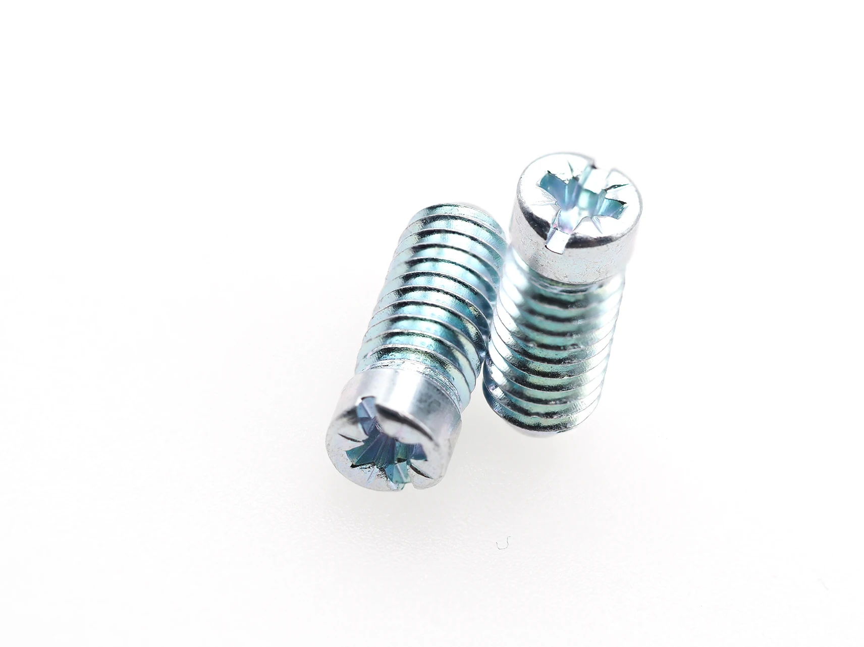 M6X16 PZ2 Slot Flat Head Terminal Screw Zinc Galvanized Carbon Steel with Metric Measurement System
