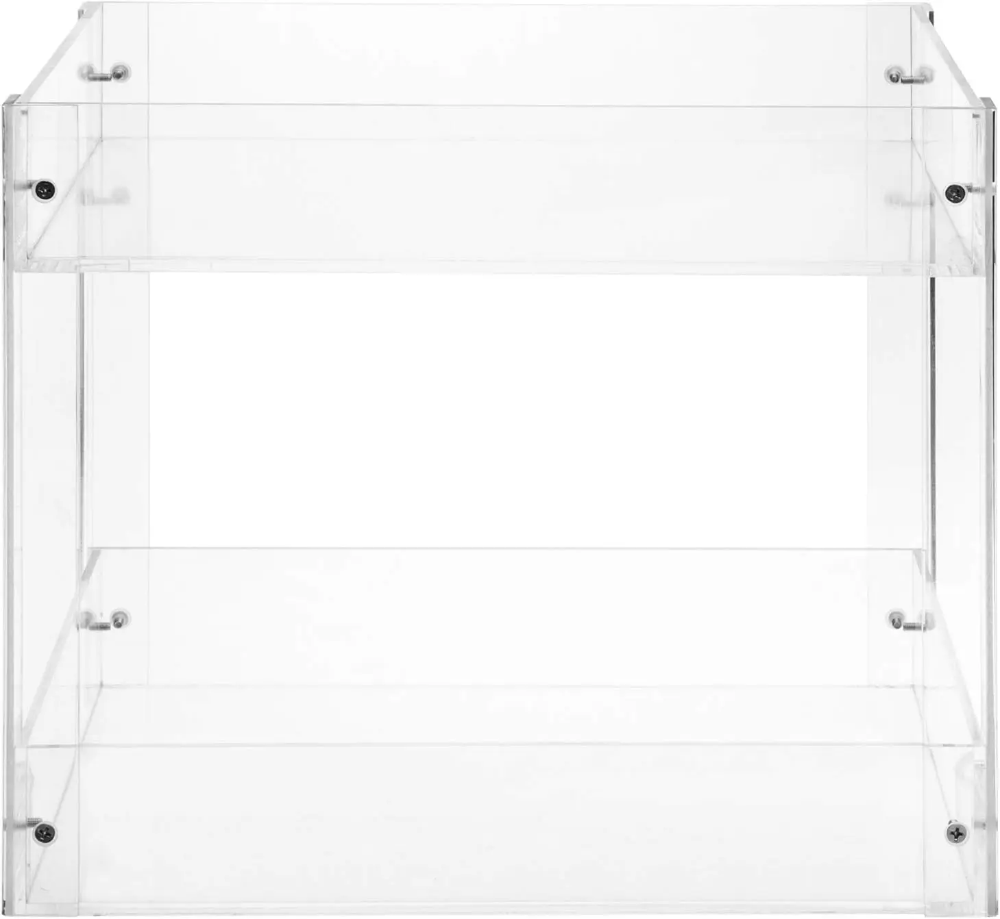 2-Tier Premium Clear Acrylic Desktop Paper Tray Letter Organizer Home Office Desk Document Supplies Files Tray