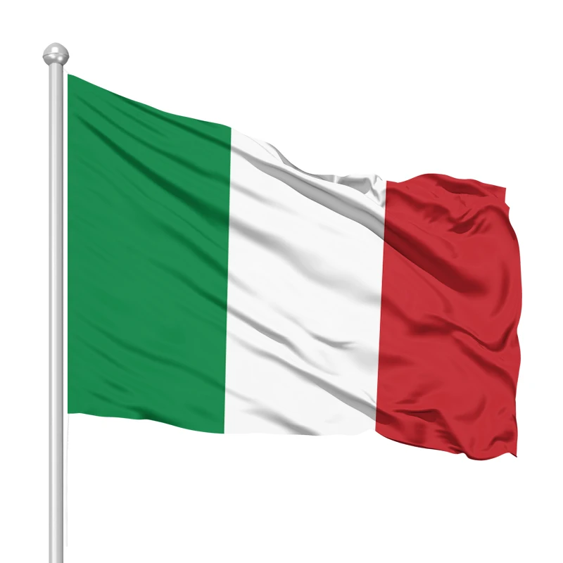Wholesale Heavy Duty Flying Italy Flag 3x5 ft Durable Horizontal Striped Red White Green National Flags