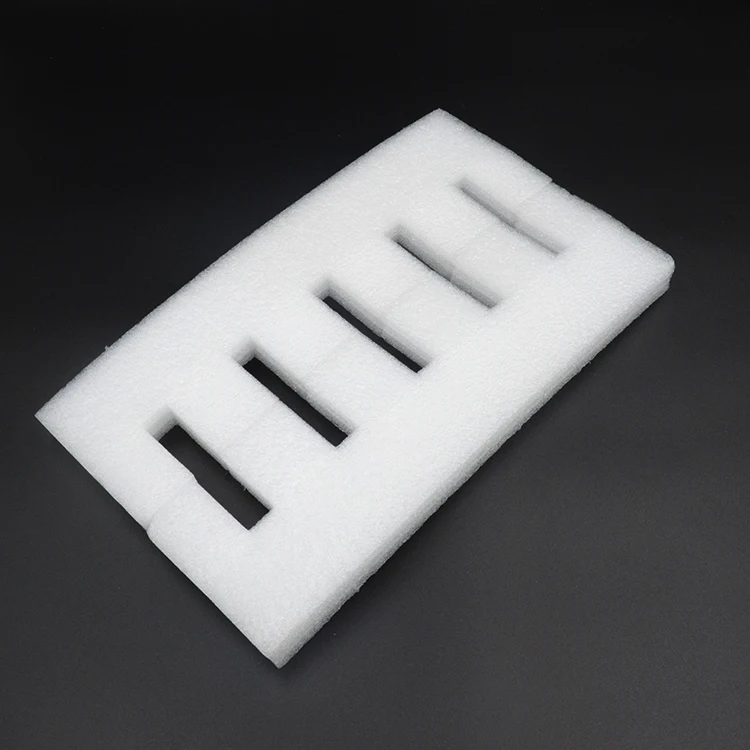 White Package Foam Cardboard Box With Insert EPE Sponge Insert Mug Box Shock Absorption Protection Buffer Material