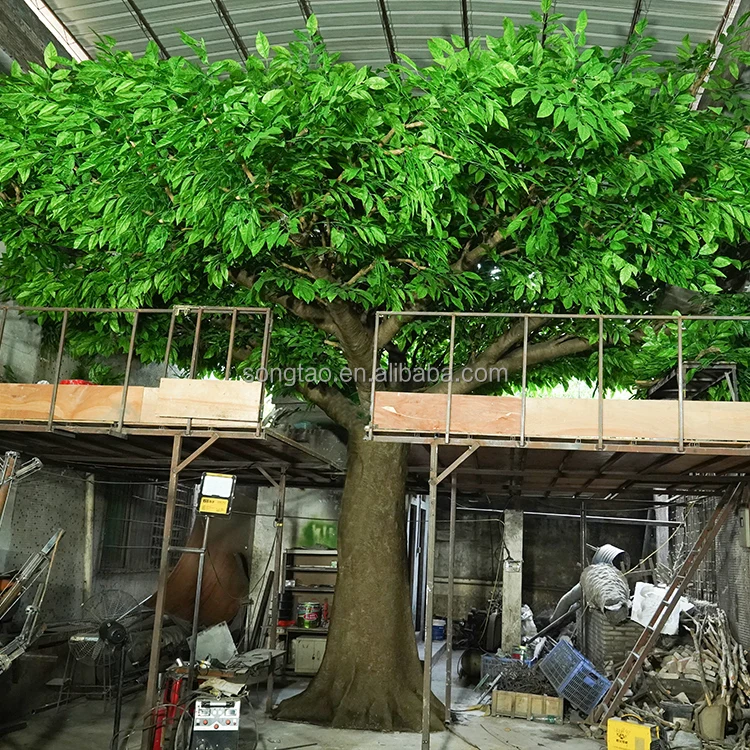 Songtao Highly Simulated Large Fiberglass Artificial Cacao Trees