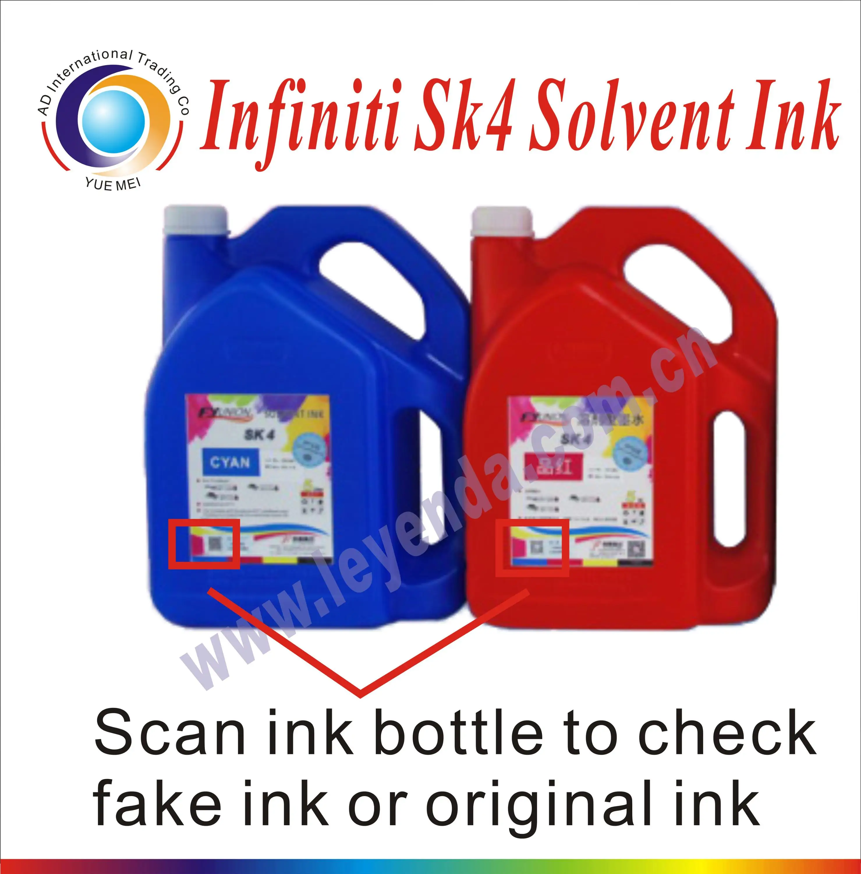 
original FYUNION SK4 solvent ink have code scanning for spt 510 printhead 