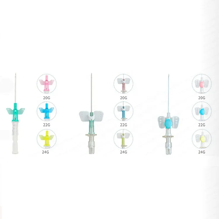 
Hypoallergenic Catheter Disposable IV Medical Cannula Indwelling Needle With butterfly Wings Needle 