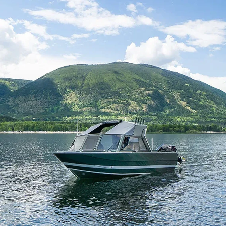 KinOcean Aluminum Sport Fishing Boats Use Outboard Engine