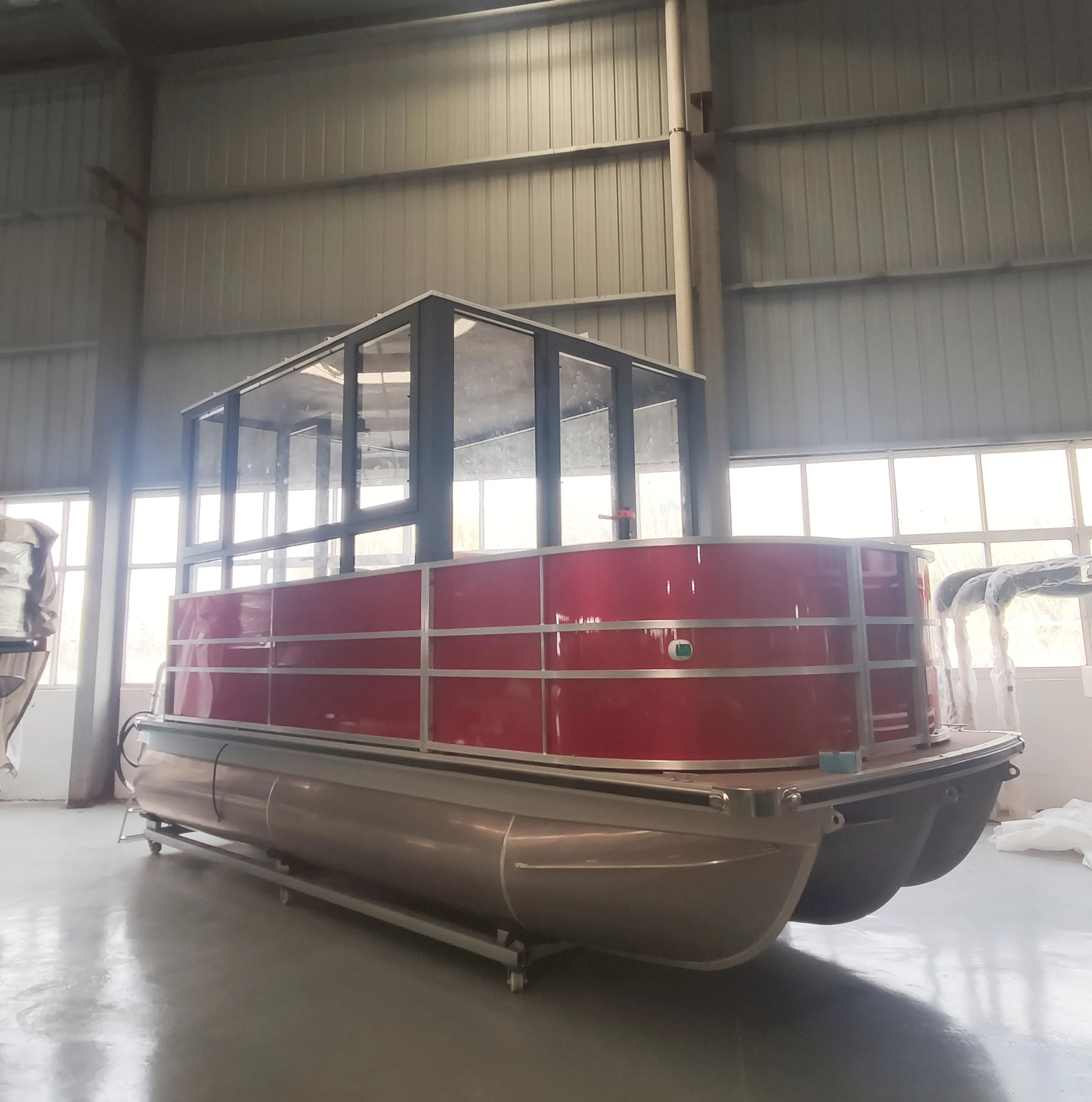 19-30f for Sale USA Markett Pontoon Boats houseboat Water Taxi Passenger Party Aluminum