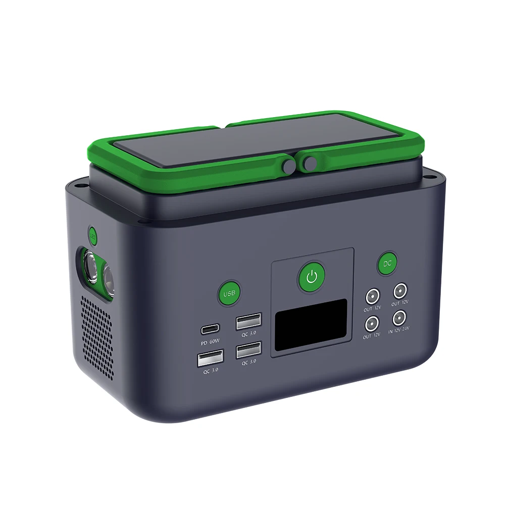 110v 220v Mini PD60w charging solar generator power bank 15ah 192Wh lifepo4 portable power station 200w
