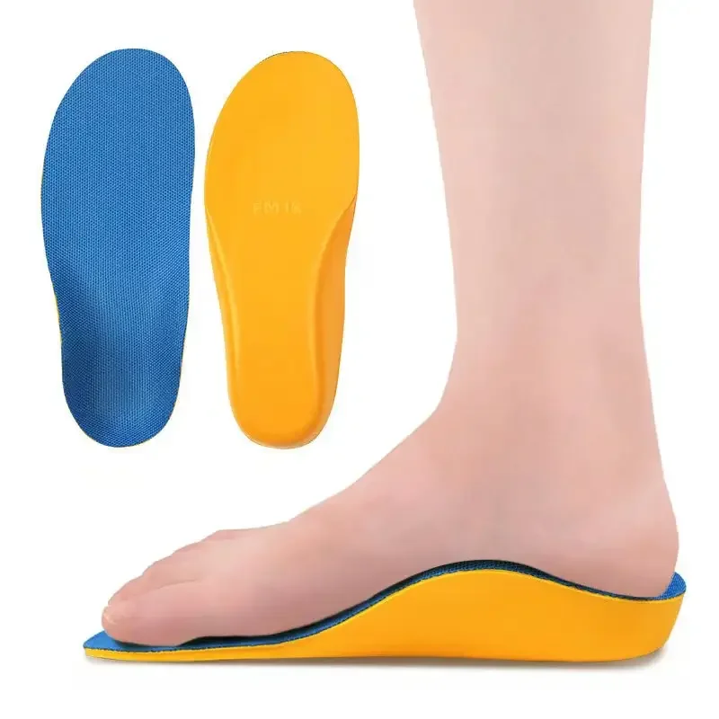 Hot Kids Arch Support Insole Planter Fasciitis Foot Orthopedic Shoe Insert Pad PU Cushion Insole Flat Feet Shoe Insert