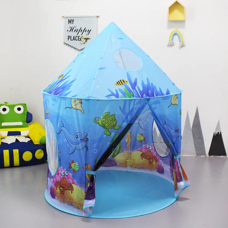 China Manufacturer Digital Printed Marine Ocean Sea Animals Kids Play Tent for Children