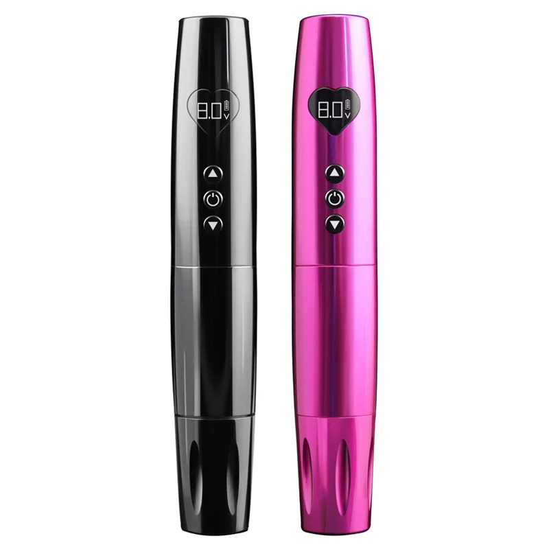 Discover 800mAh 2 Battery Permanent Makeup PMU SMP EyeBrow Lip Eyeline Wireless Rotary  Tattoo Pen Machine