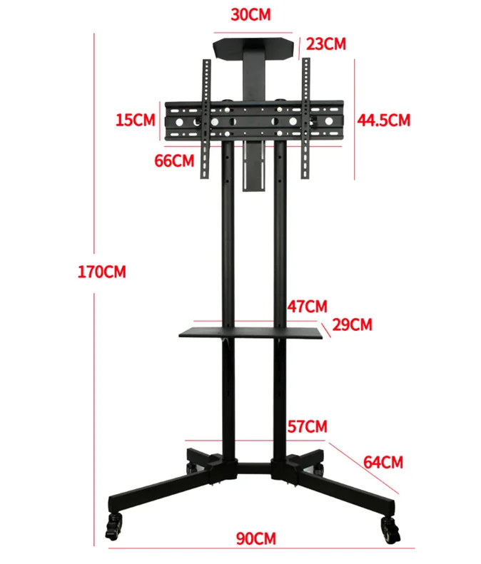 
Hot Selling Full Motion Tilt and Swing TV Wall Mount Bracket Mobile TV Cart For 32