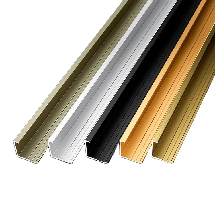 Быстрая доставка, алюминиевая плитка, обрезанная кромка, Обрезанные полосы, алюминиевый профиль, обрезанная кромка для настенной плитки