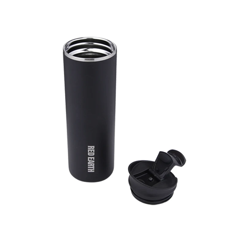 480ml 16 oz double wall hiking water bottle sports straight fitness insulated water bottle