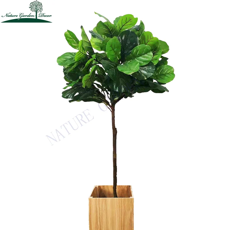 China Manufactures Fake Fiddle Leaf Fig Tree Showroom Display Artificial Plant Decor Indoor