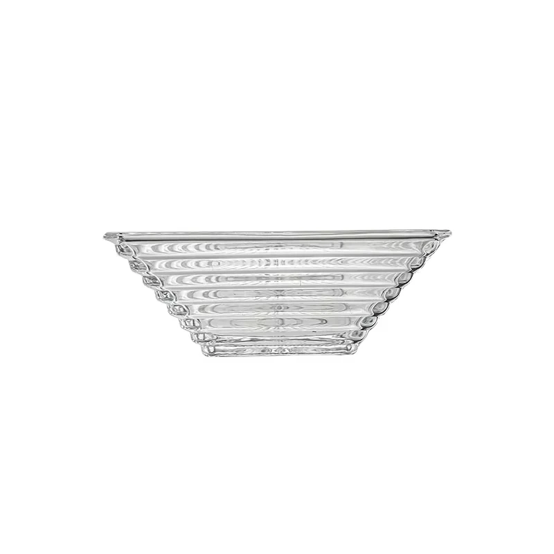 New Modern Candy Box  Patterned Multifunctional Clear Candy Ice Cream Salad Dessert Crystal Glass Bowl