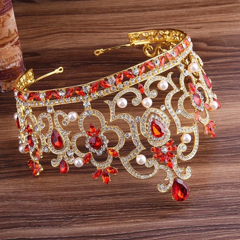 Newest Hot Sell Miss Universe Wholesale Bridal Wedding Rhinestone Big Tall Crowns Crystal Headpiece Crown Tiaras