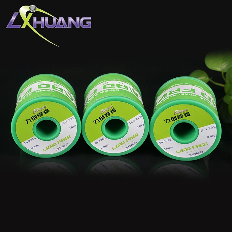 Lichuang Sn99.9 800g pure tin solder wire lead free solder wire 0.5mm 1.0mm high temperature electrplating with flux resin